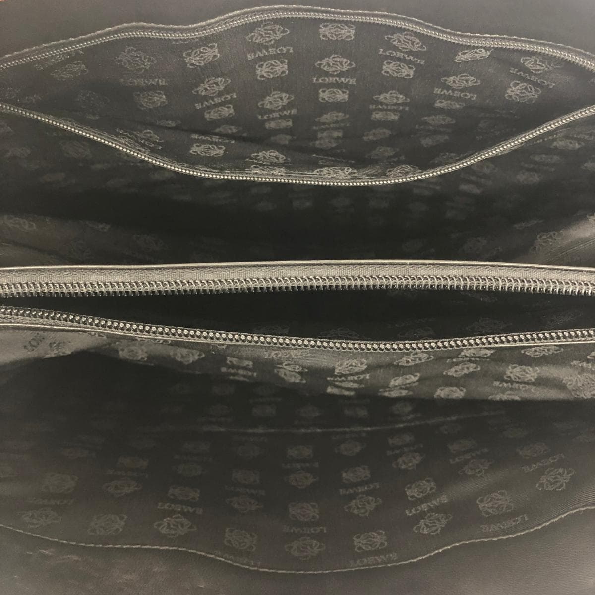 LOEWE Tote Bag Vintage/Logo/Leather/Black 4