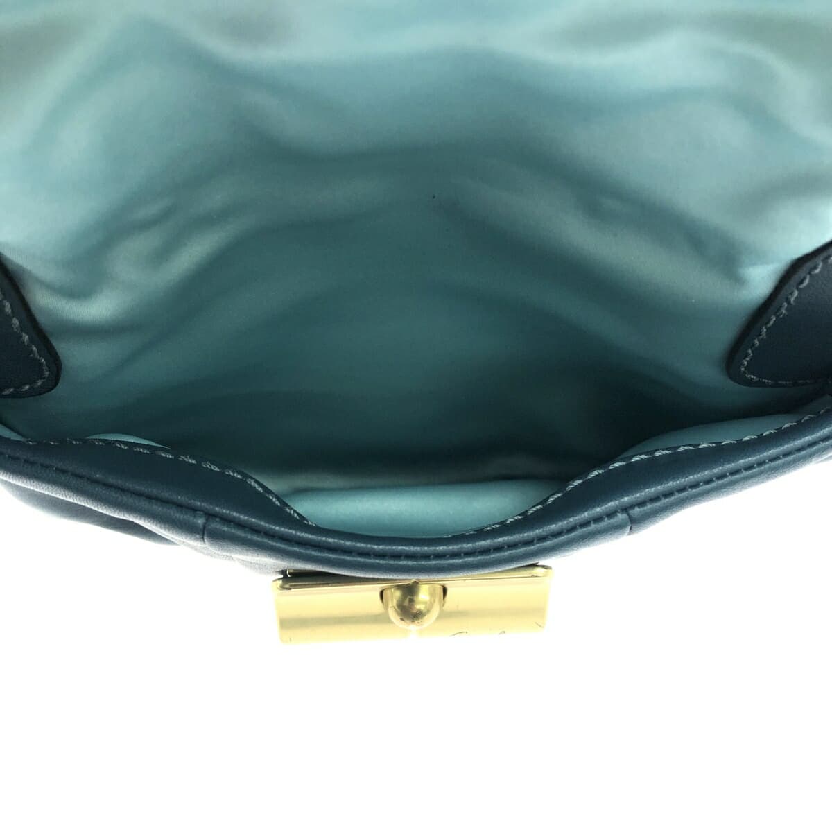 COACH 2WAY Shoulder Bag Leather/Emerald Blue 14783 Blue 10