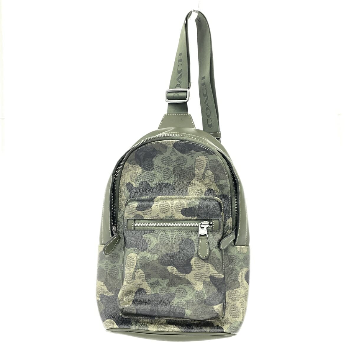 COACH Body Bag in Excellent Condition Signature/Camo Print/PVC/Dark Shamrock Multi CW312 Khaki