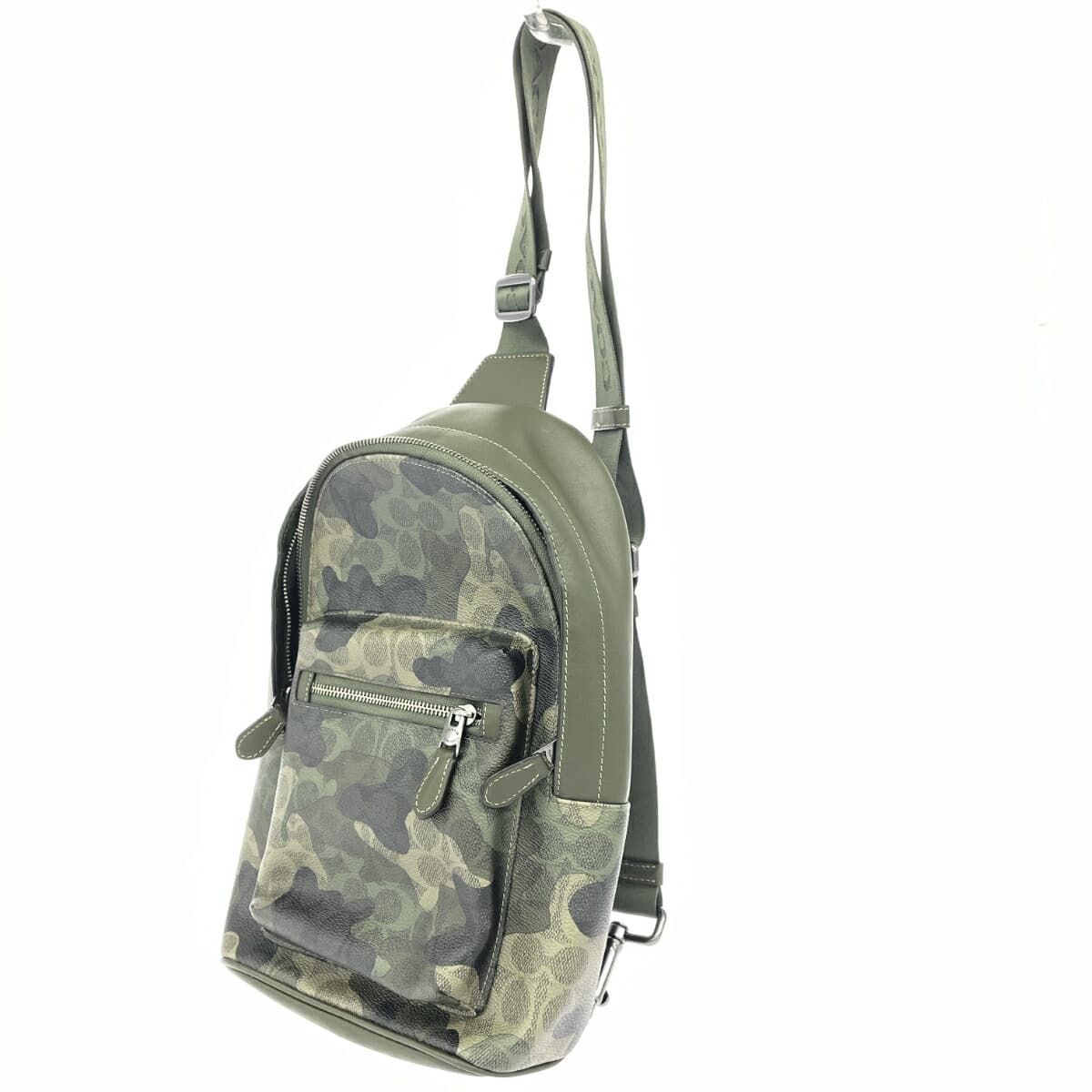 COACH Body Bag in Excellent Condition Signature/Camo Print/PVC/Dark Shamrock Multi CW312 Khaki 3