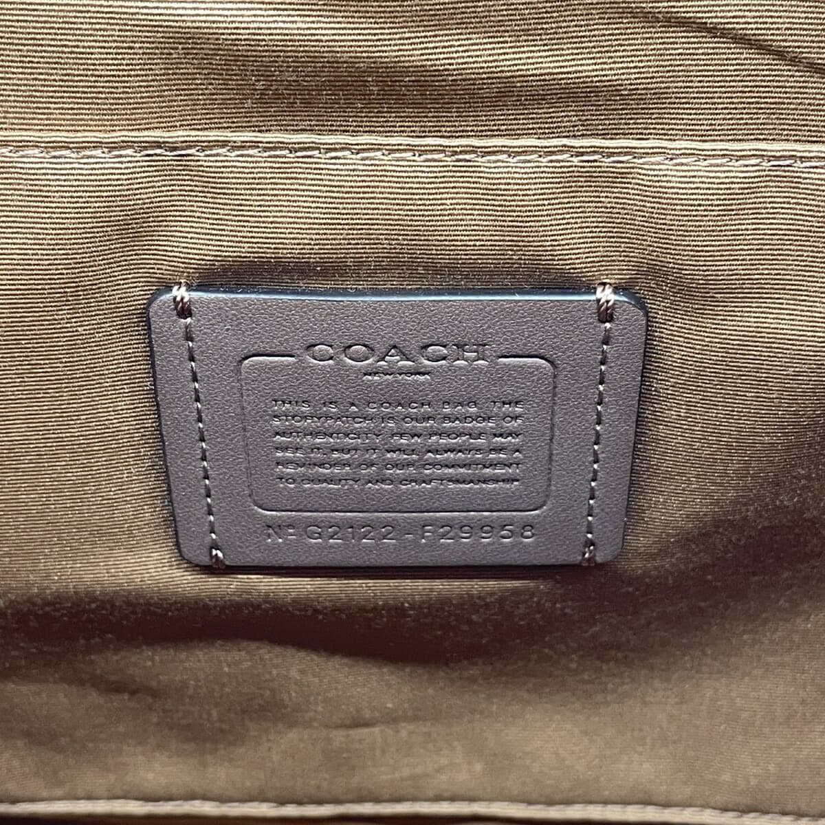 COACH Zip Top Tote Bag Unused Item Signature/Jacquard/Beige F29210 Beige 5