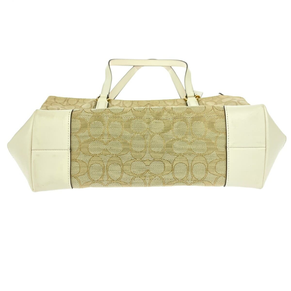 COACH Zip Top Tote Bag Unused Item Signature/Jacquard/Beige F29210 Beige 9