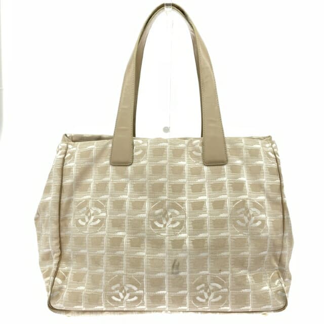 CHANEL Tote Bag MM Neutral Travel Line / Nylon / Beige A15991 Beige