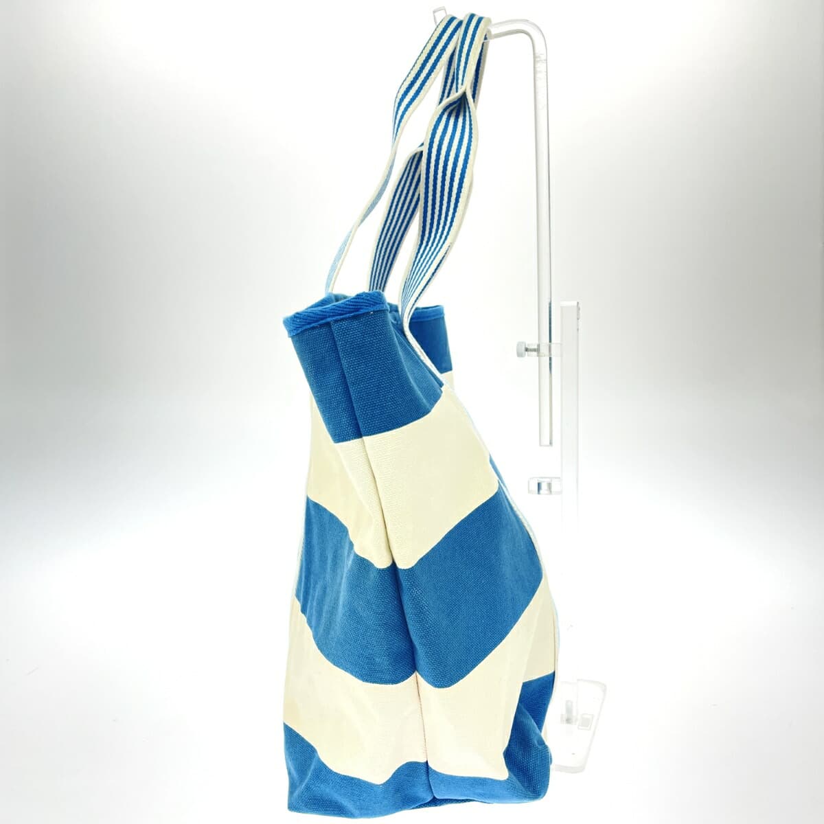 LACOSTE Tote Bag Canvas/Stripe Multicolor Unisex 2