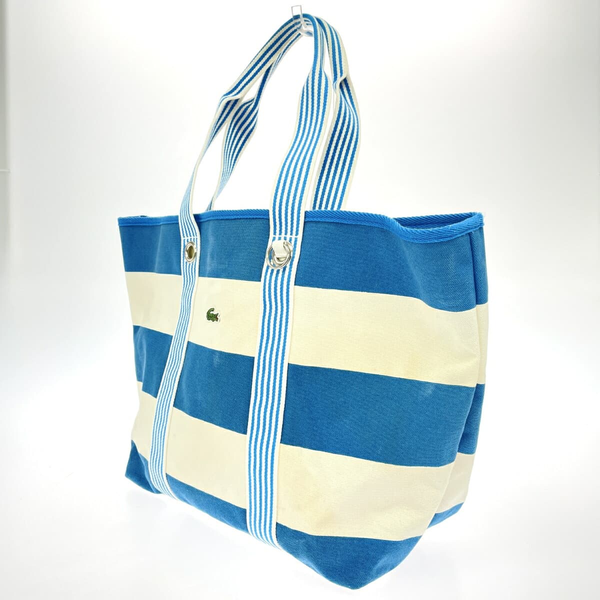 LACOSTE Tote Bag Canvas/Stripe Multicolor Unisex 3