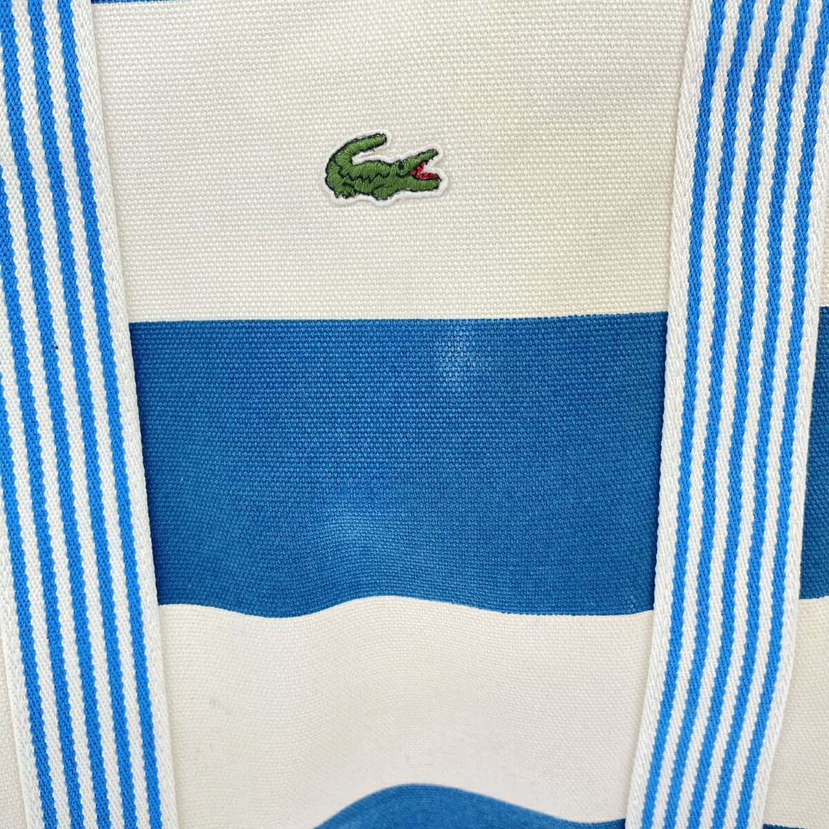 LACOSTE Tote Bag Canvas/Stripe Multicolor Unisex 6
