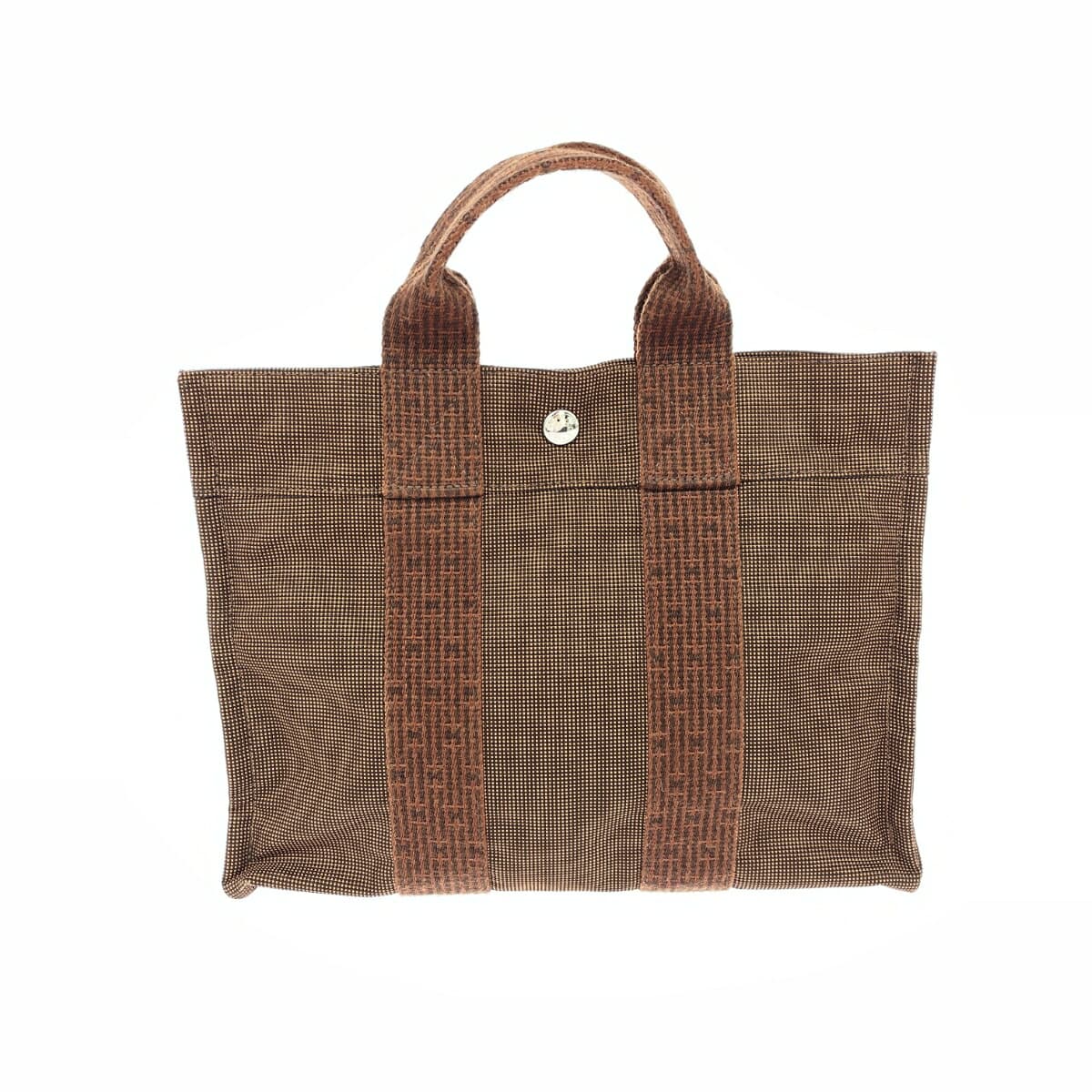HERMES Hermès Tote Bag PM Aile Line Good Condition Canvas Brown Unisex