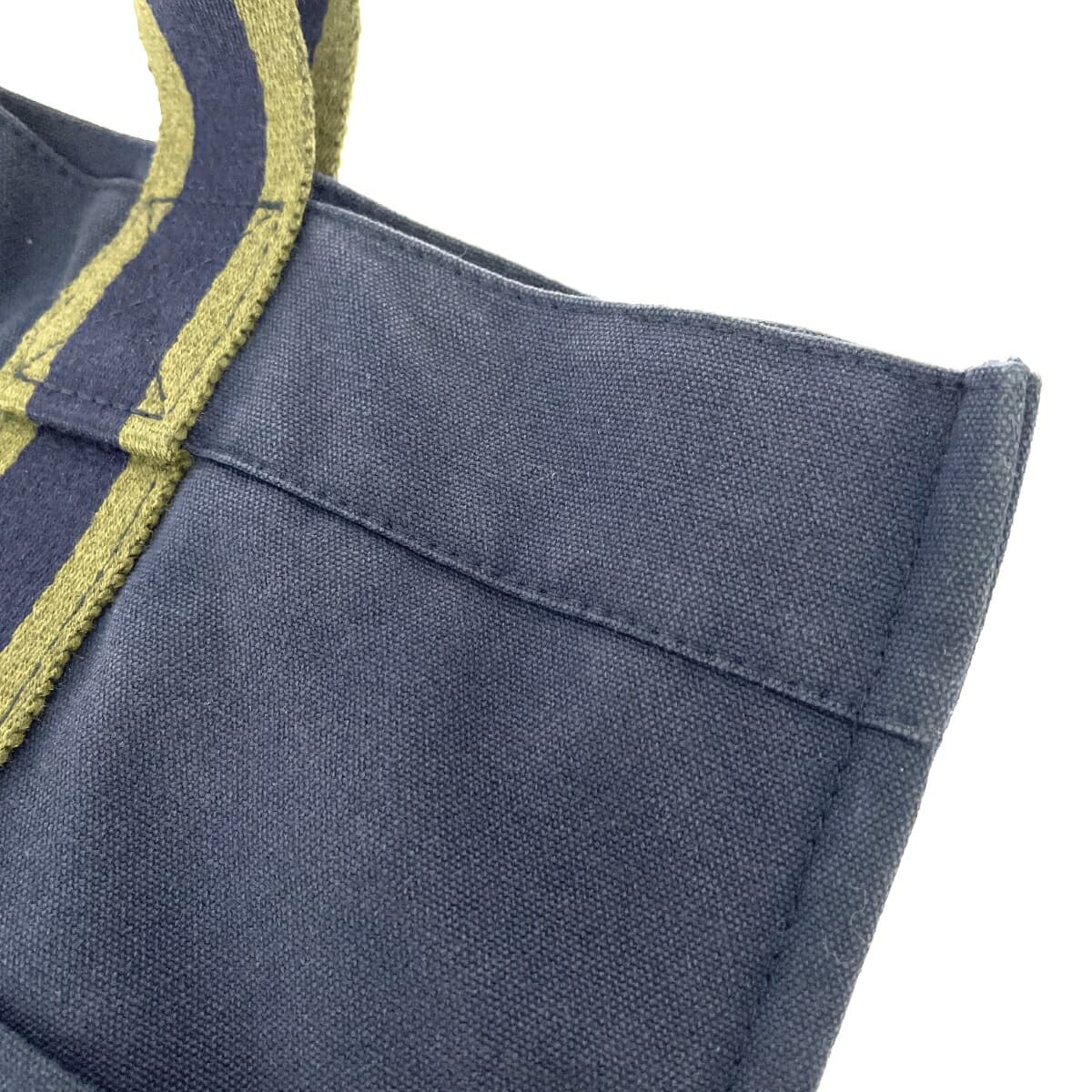HERMES Hermès Tote Bag MM Foolto Canvas Navy Unisex 9