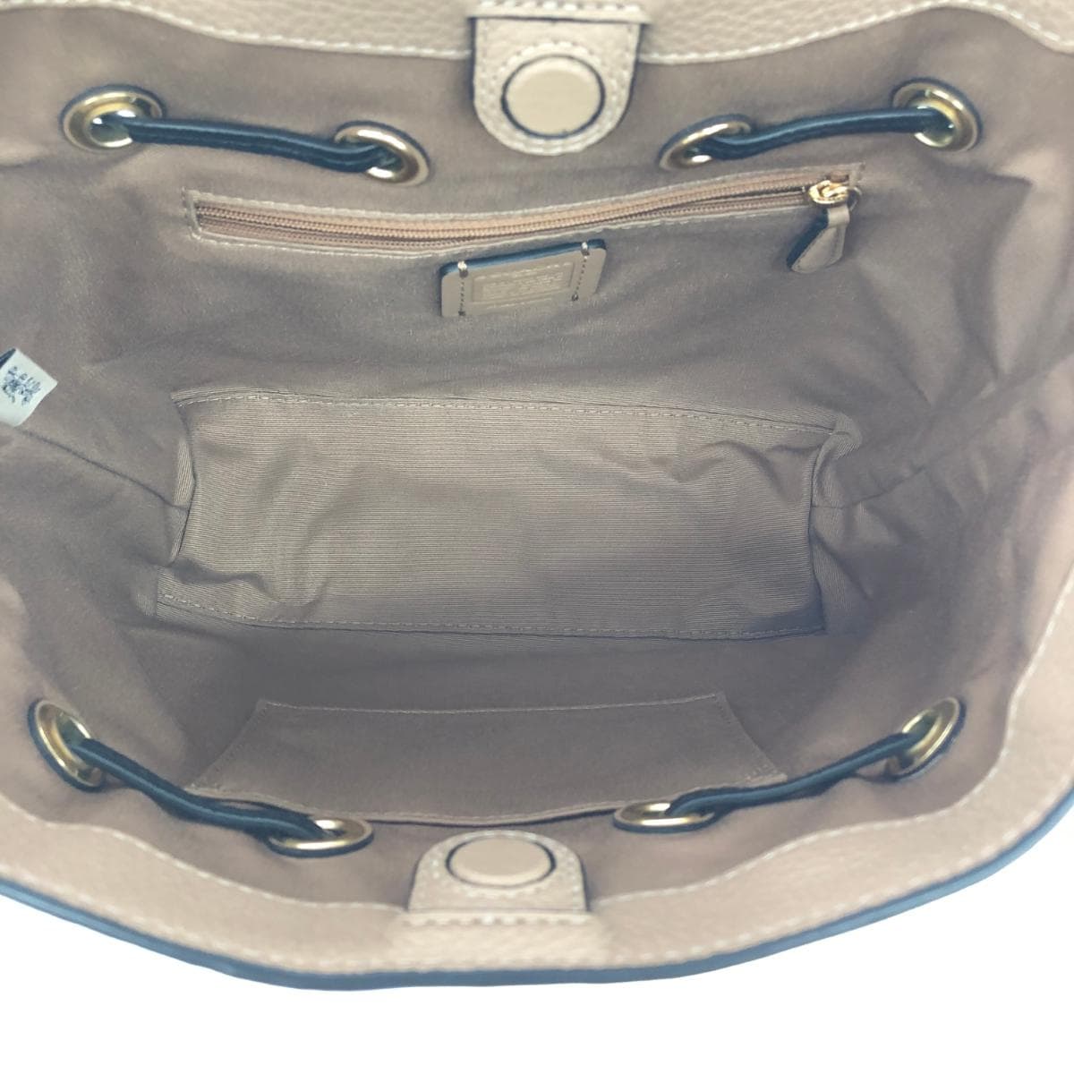 COACH 2WAY Bag / Andy Crossbody Excellent Condition Drawstring Leather CA164 Beige Ladies 5