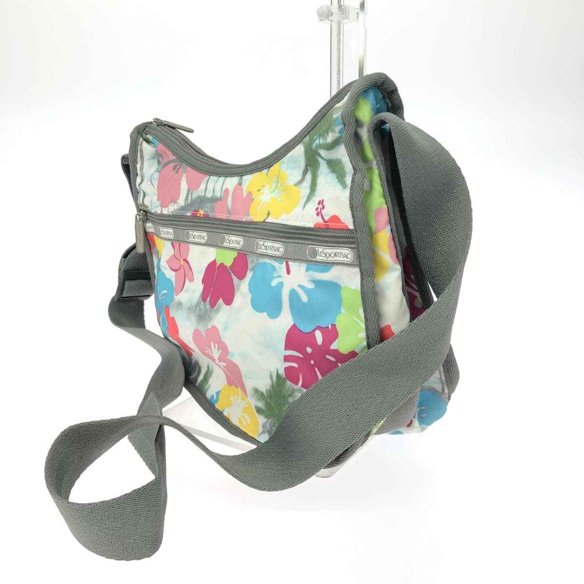 LeSportsac Shoulder Bag Hibiscus Pattern / Nylon White Women's 4