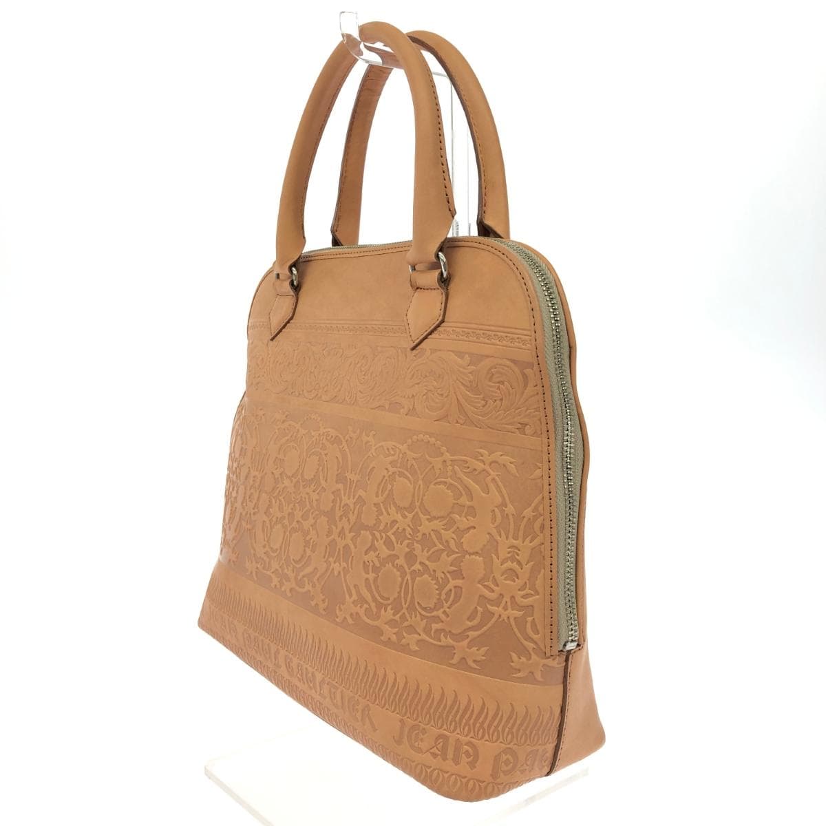 JEAN PAUL GAULTIER Handbag Angel/Embossed Leather Brown Women's 3