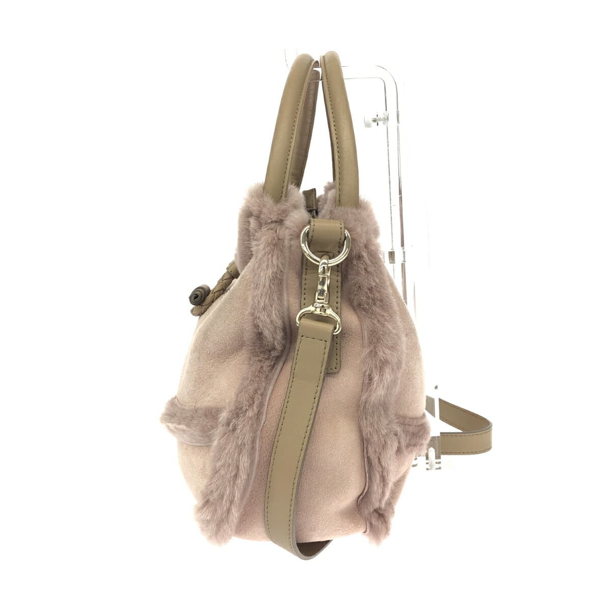 Ginza Kanematsu 2WAY Bag Mouton Pink Ladies 2