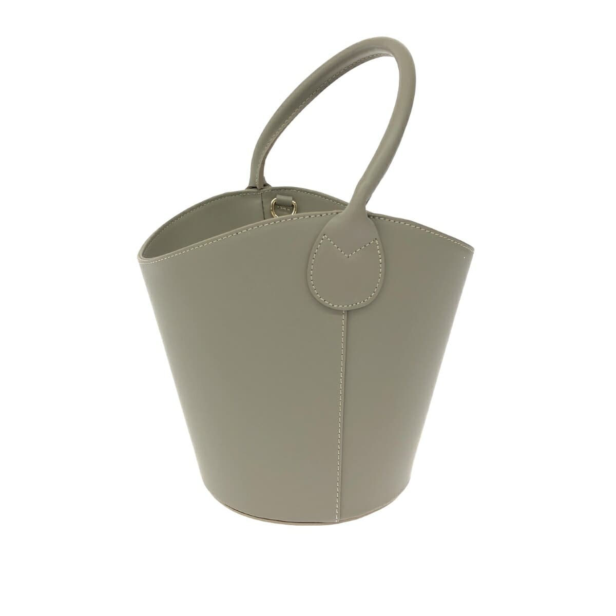 LAURA DIMAGGIO 2WAY Bag Good Condition Leather Greige Women's 3