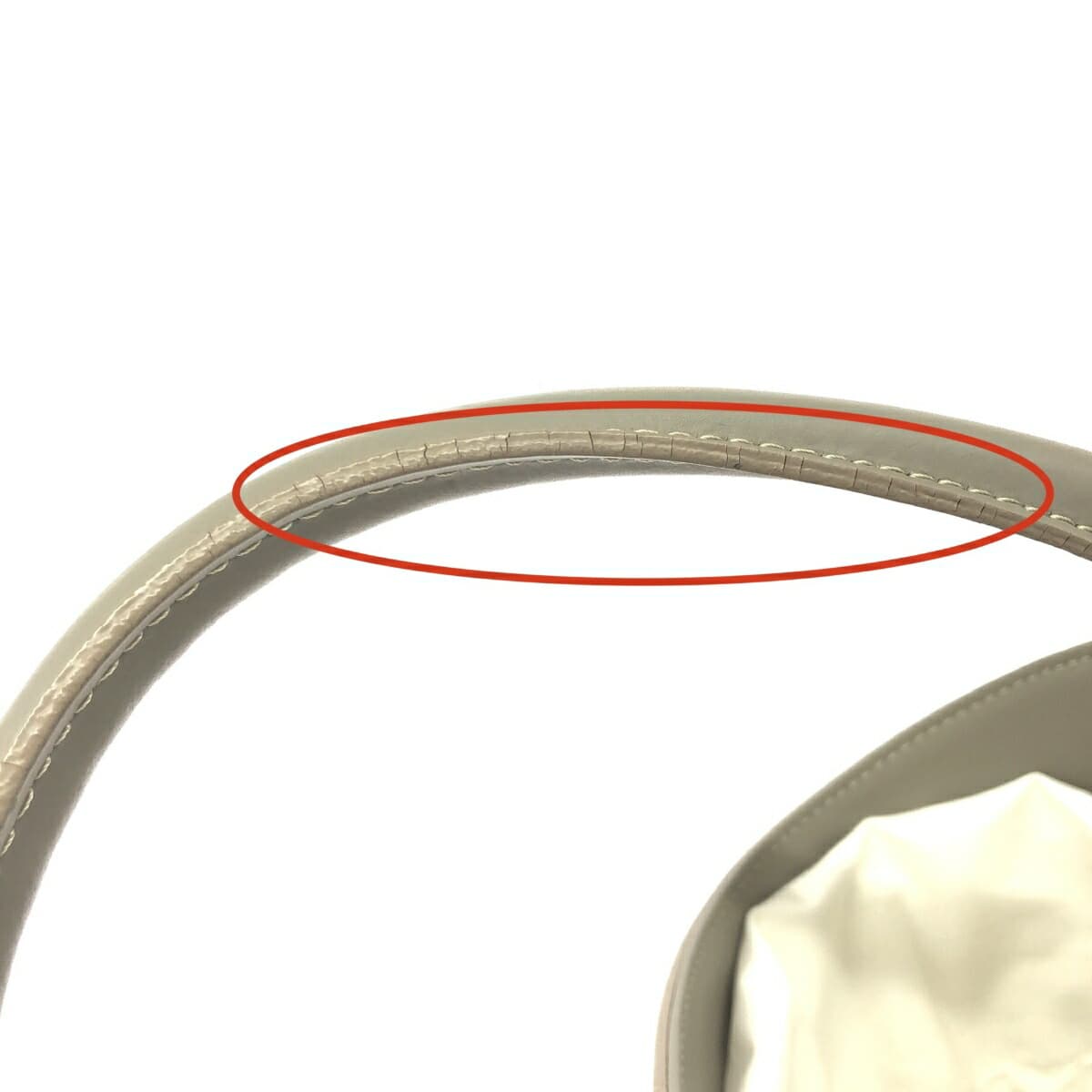 LAURA DIMAGGIO 2WAY Bag Good Condition Leather Greige Women's 8