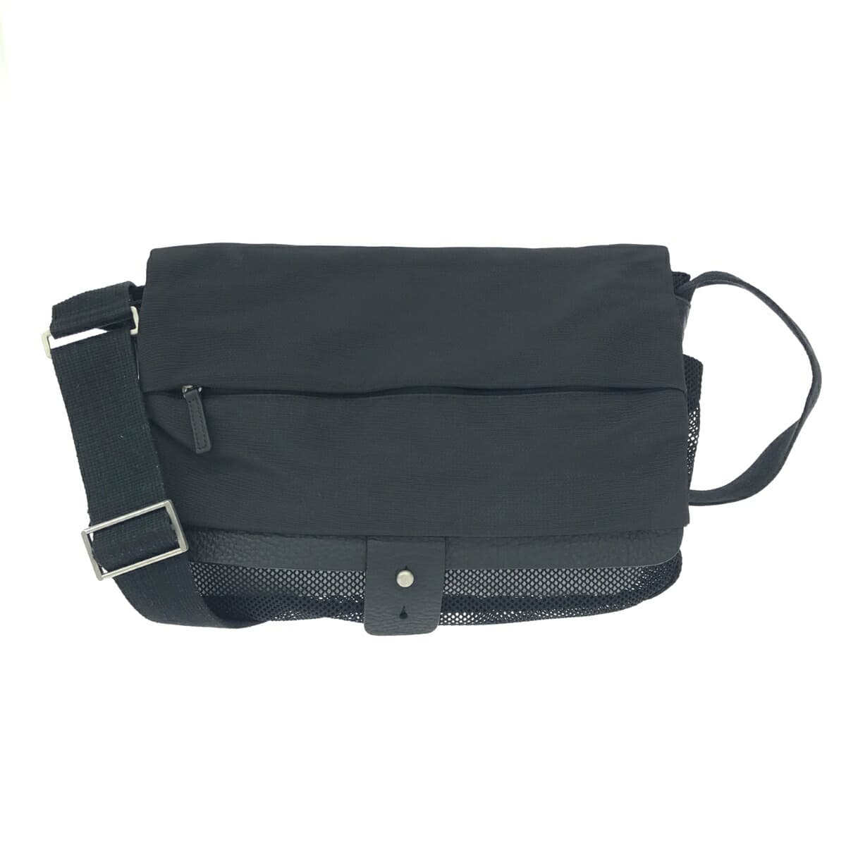 PUMA Messenger Bag / Neil Barrett Collaboration / 96 Hours Nylon x Leather Black Unisex