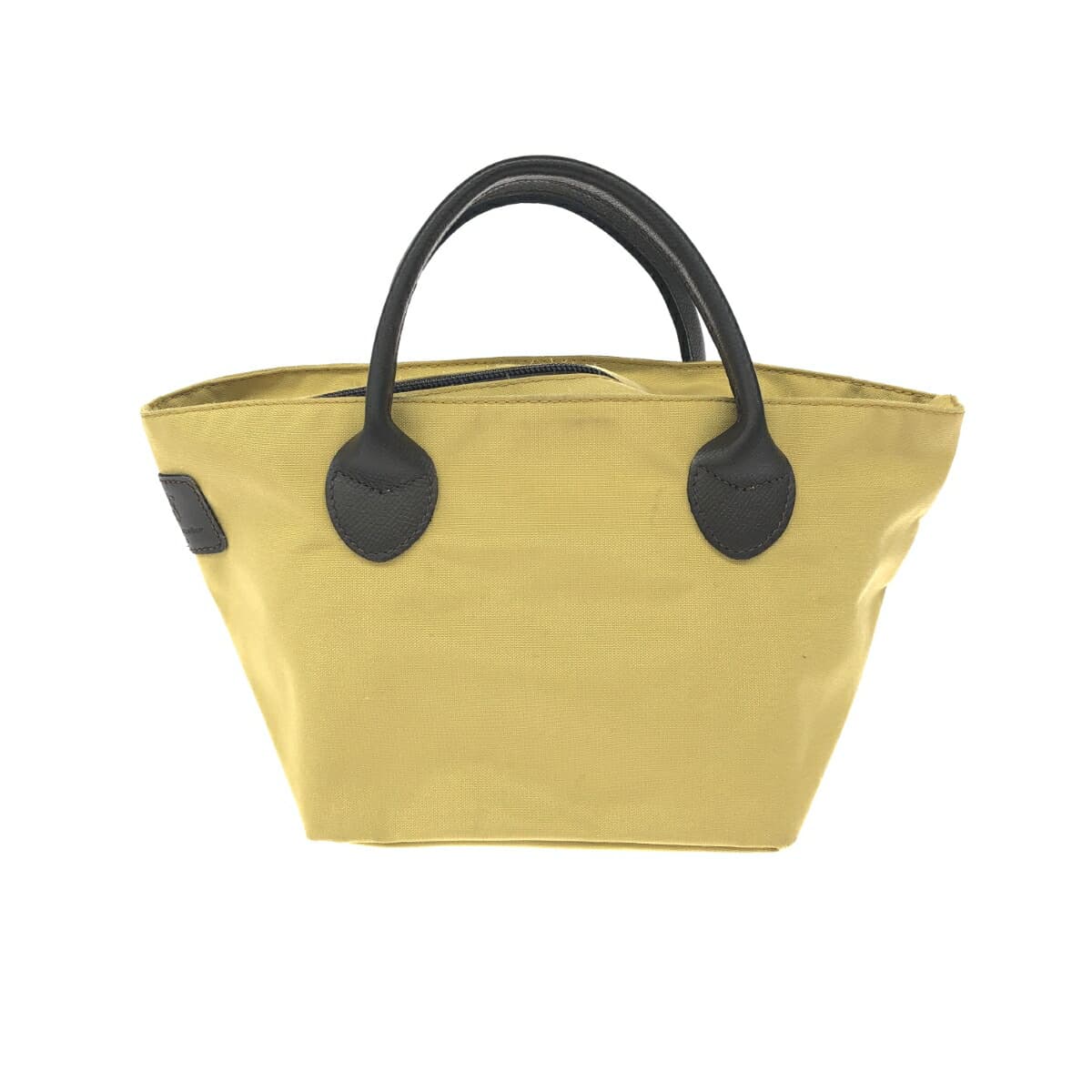 Herve Chapelier Small Boat Tote Bag - Nylon with Leather Handles / Mustard ND Line / Sheep Tag - Women's