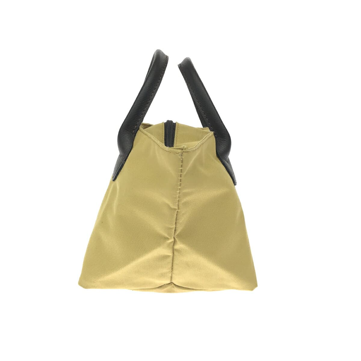 Herve Chapelier Small Boat Tote Bag - Nylon with Leather Handles / Mustard ND Line / Sheep Tag - Women's 2
