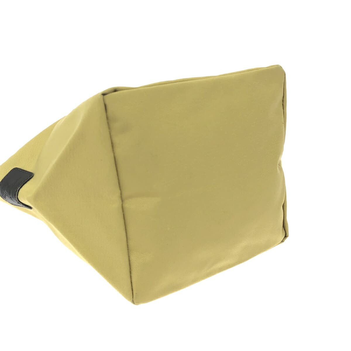 Herve Chapelier Small Boat Tote Bag - Nylon with Leather Handles / Mustard ND Line / Sheep Tag - Women's 4