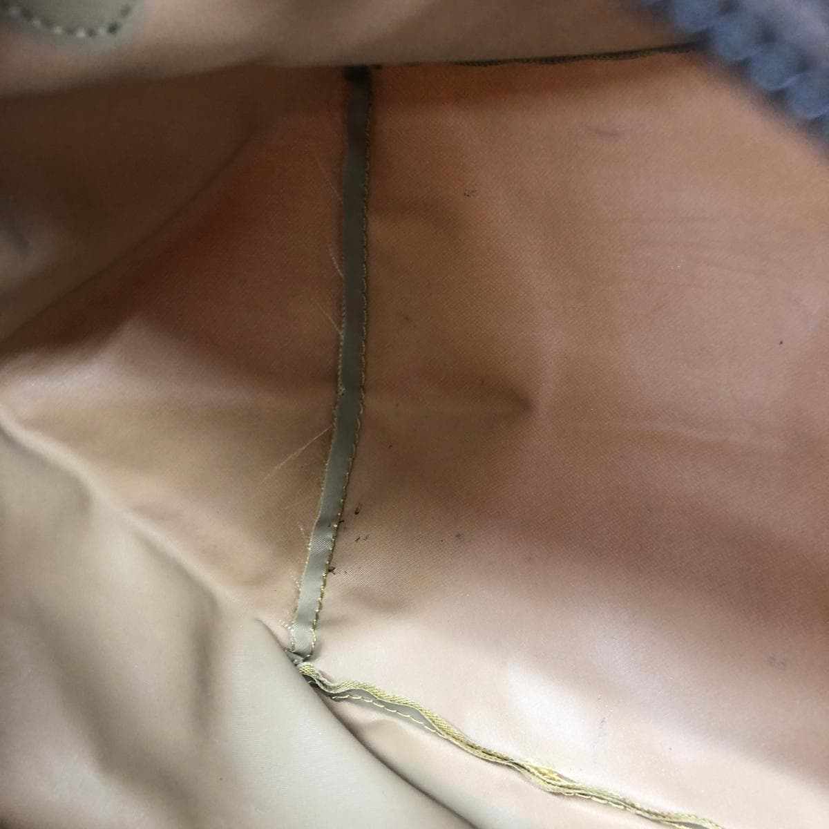 Herve Chapelier Small Boat Tote Bag - Nylon with Leather Handles / Mustard ND Line / Sheep Tag - Women's 7