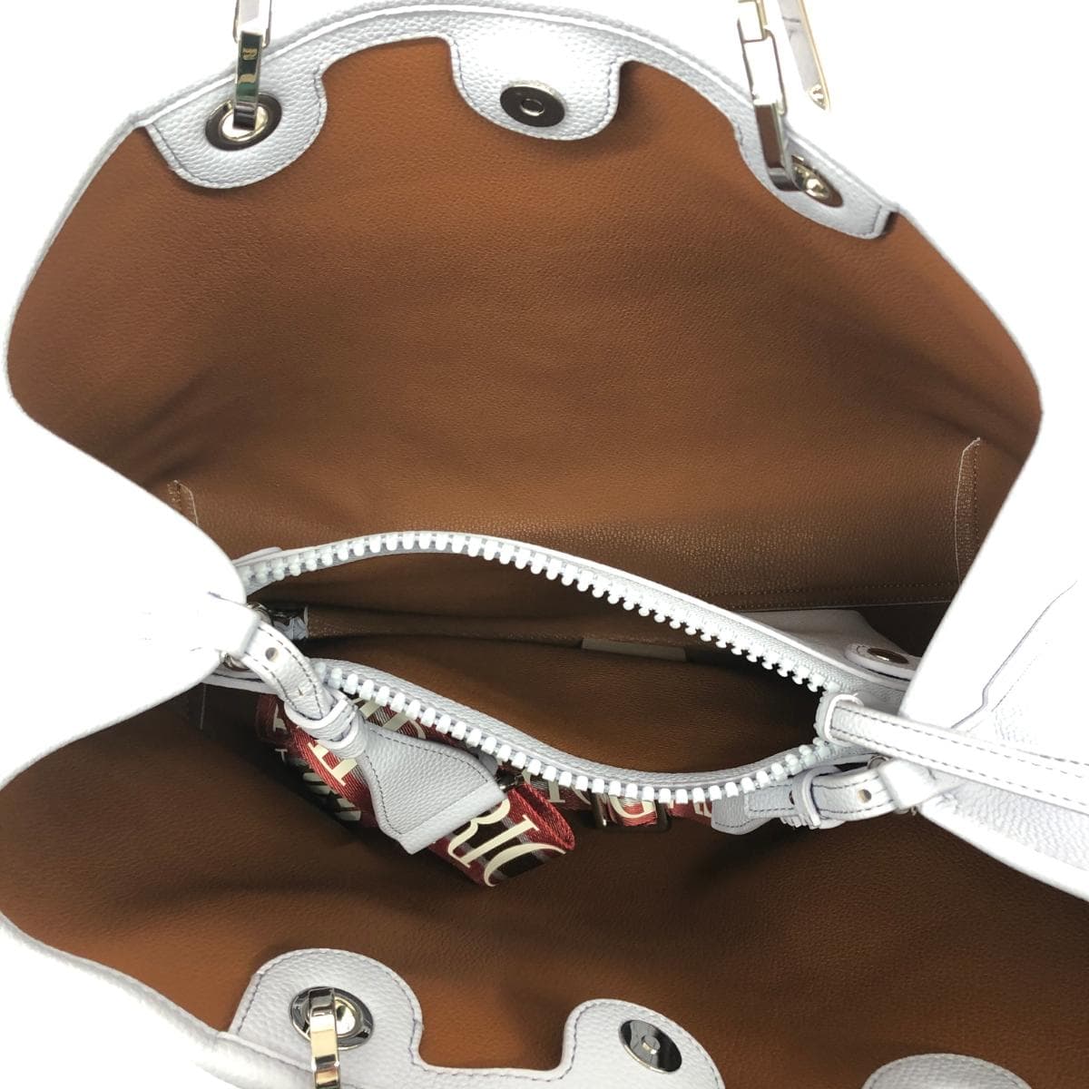 EMPORIO ARMANI 2WAY Bag / MyEA Dear Print Good Condition PVC Purple Ladies 5