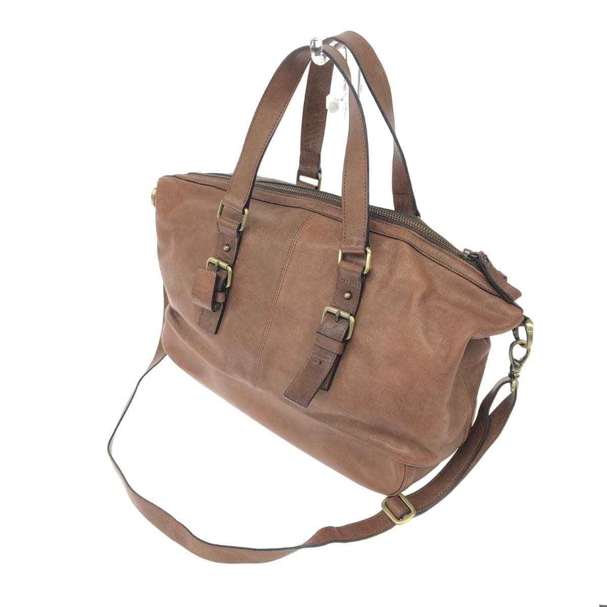 Ginza Kanematsu 2WAY Bag Good Condition Leather Brown Women's 3