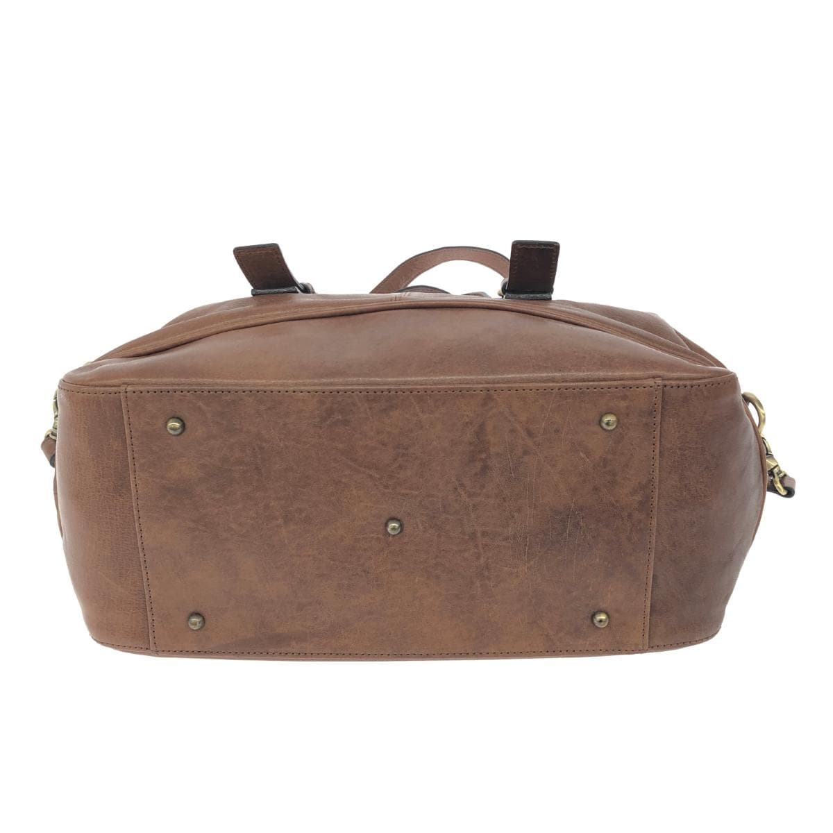 Ginza Kanematsu 2WAY Bag Good Condition Leather Brown Women's 5