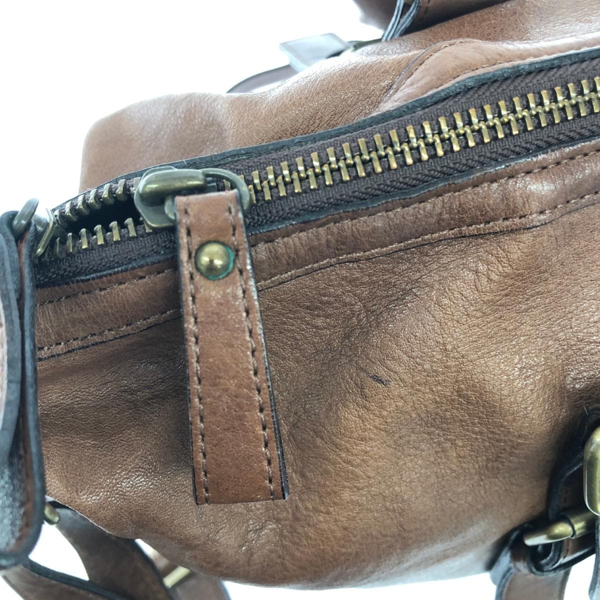 Ginza Kanematsu 2WAY Bag Good Condition Leather Brown Women's 7