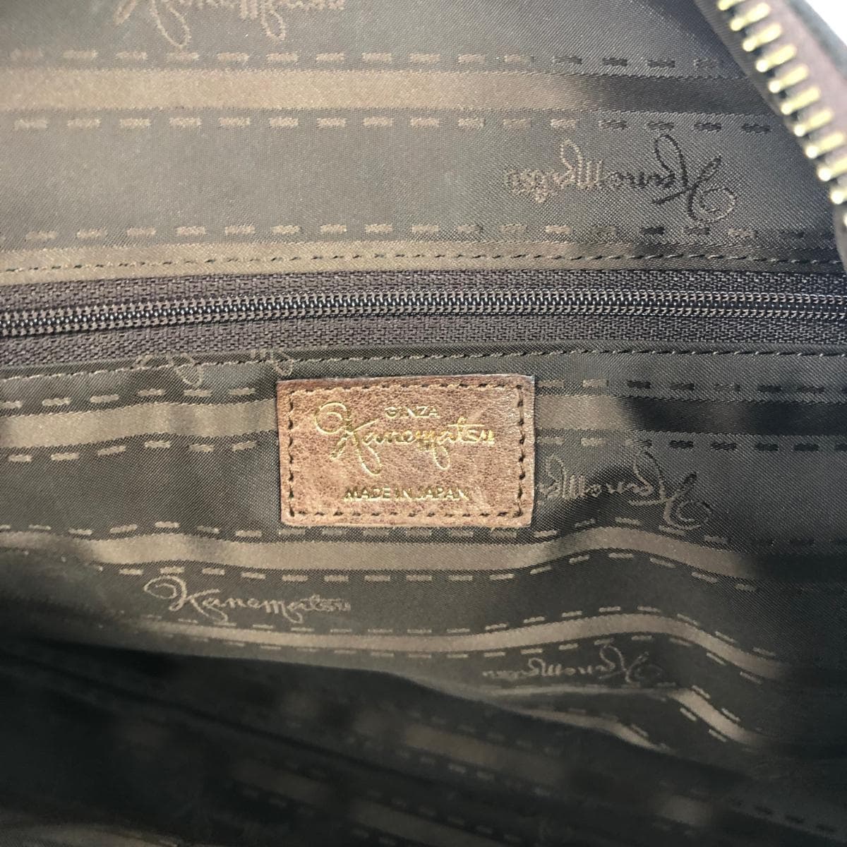 Ginza Kanematsu 2WAY Bag Good Condition Leather Brown Women's 9