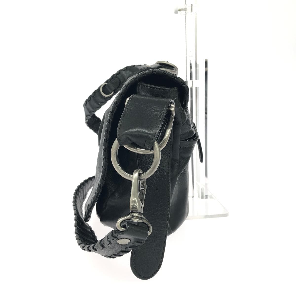 SAZABY Sazaby Sazaby/Shoulder Bag Leather Black Unisex 2