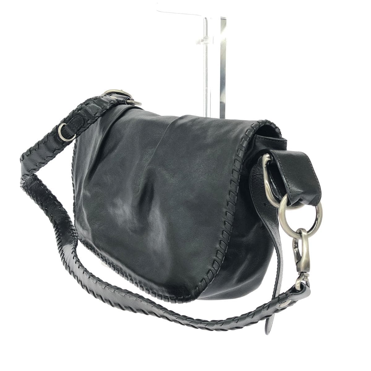 SAZABY Sazaby Sazaby/Shoulder Bag Leather Black Unisex 3