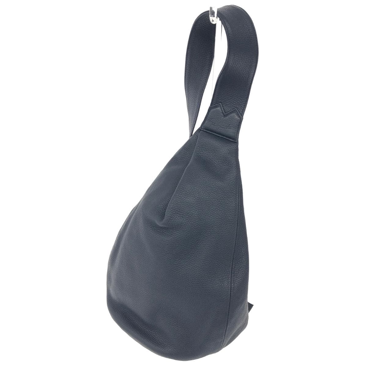 Discord Yohji Yamamoto Body Bag Good Condition Leather DD-I08-713 Navy Unisex 2