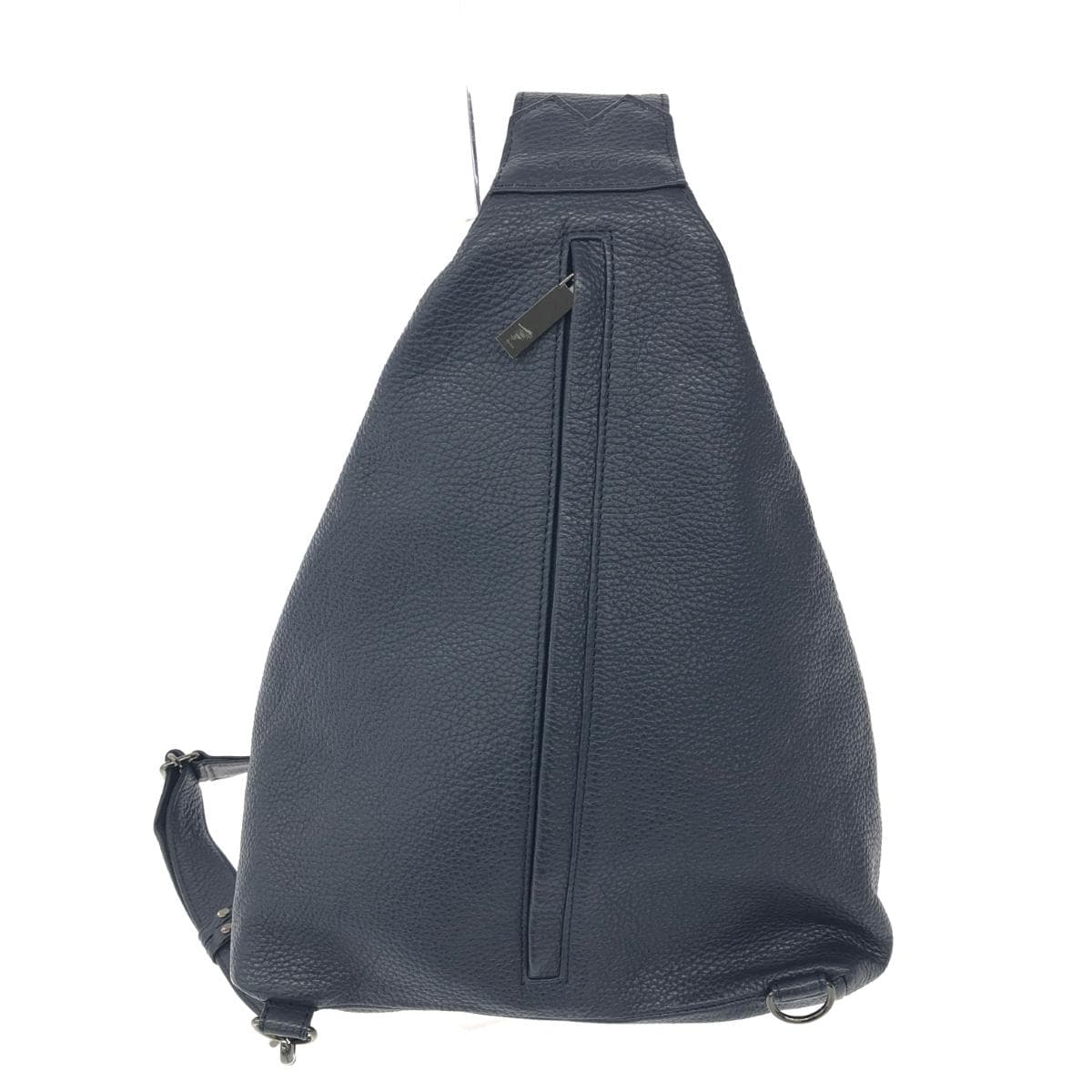 Discord Yohji Yamamoto Body Bag Good Condition Leather DD-I08-713 Navy Unisex 4