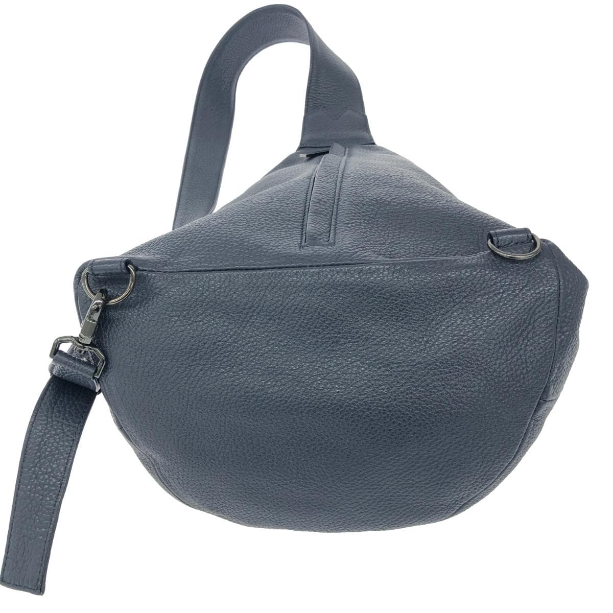 Discord Yohji Yamamoto Body Bag Good Condition Leather DD-I08-713 Navy Unisex 5