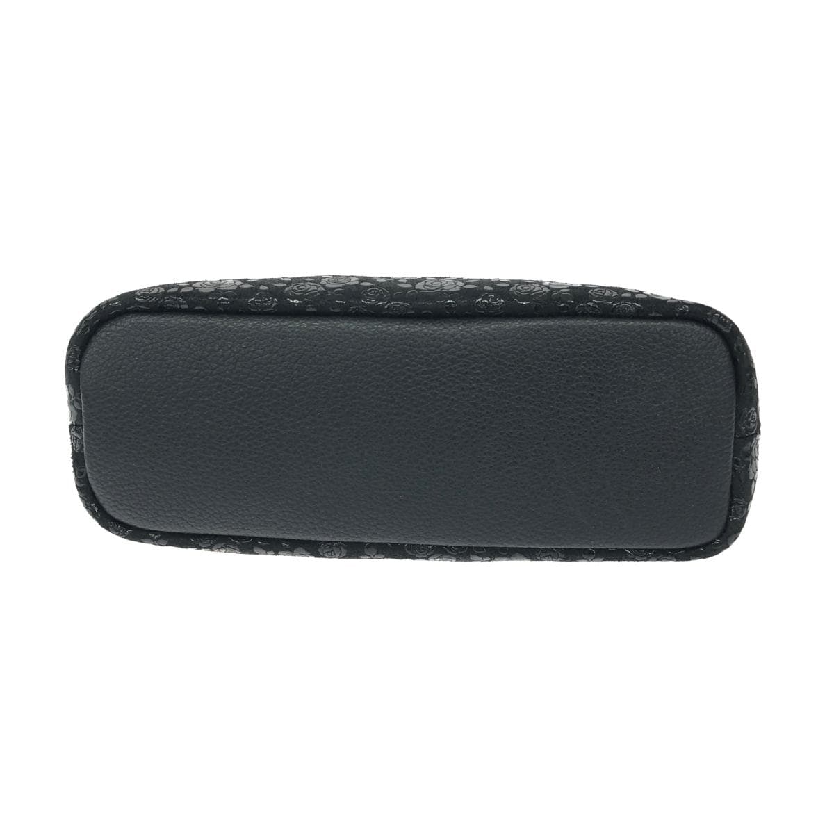 Inden-ya Handbag/Tote Bag Good Condition Rose/Black Ground Deer Leather with Black Lacquer Black Ladies 5