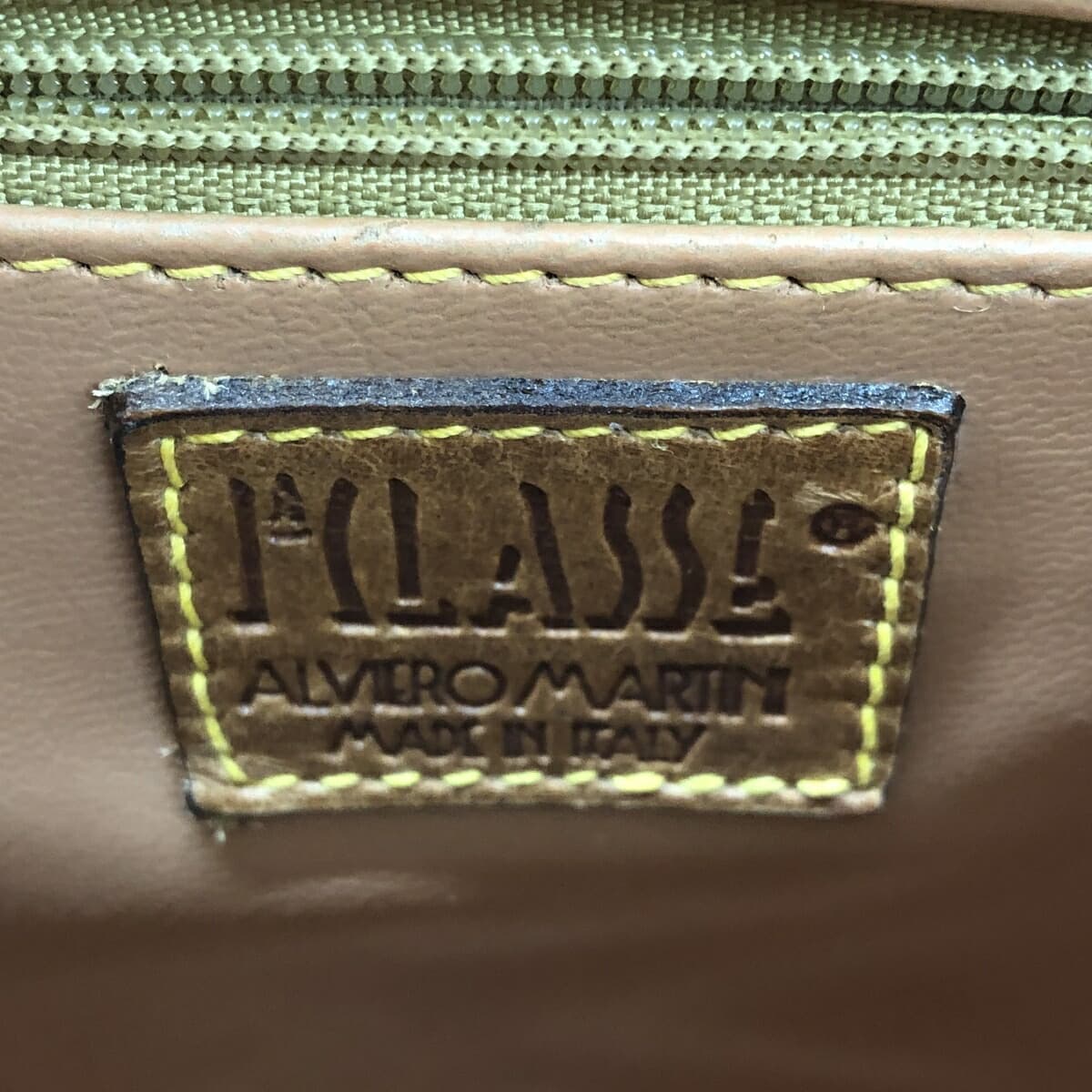 PRIMA CLASSE Mini Backpack Map Pattern/PVC×Leather Brown Ladies 5