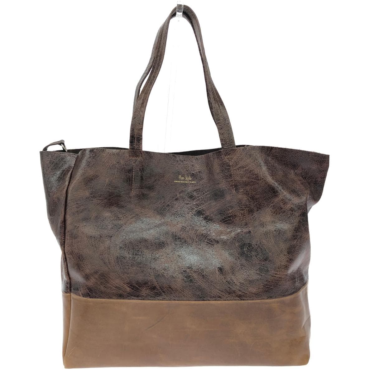 Ace Plus style/Tote bag Leather Brown Unisex 3