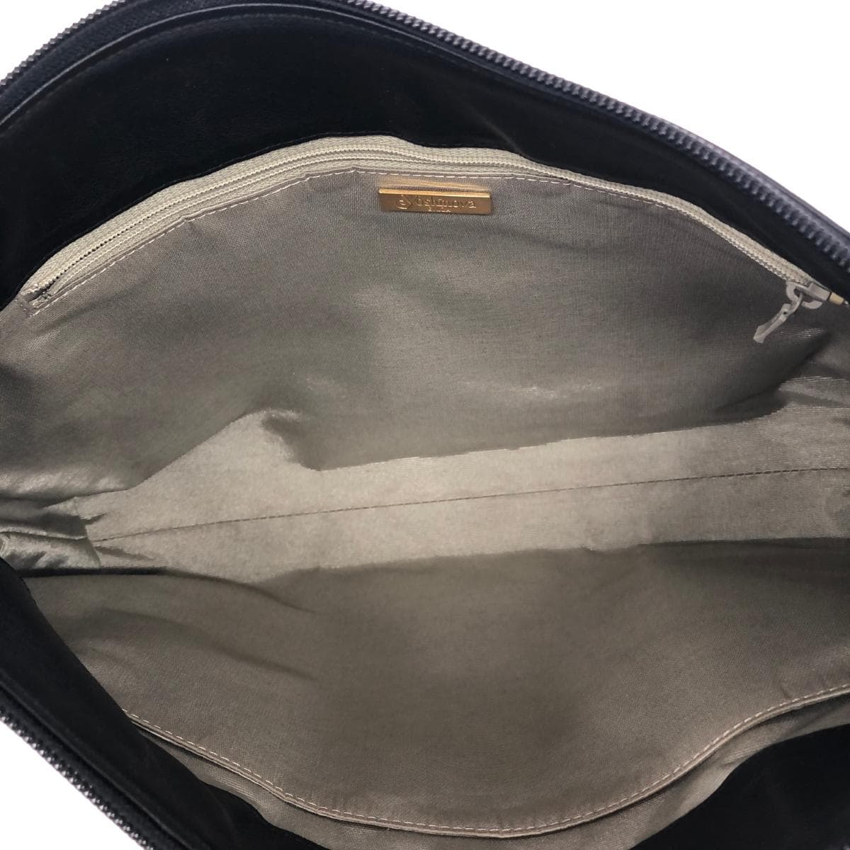 Ginza Yoshinoya One Shoulder Bag Leather Black Women's 4