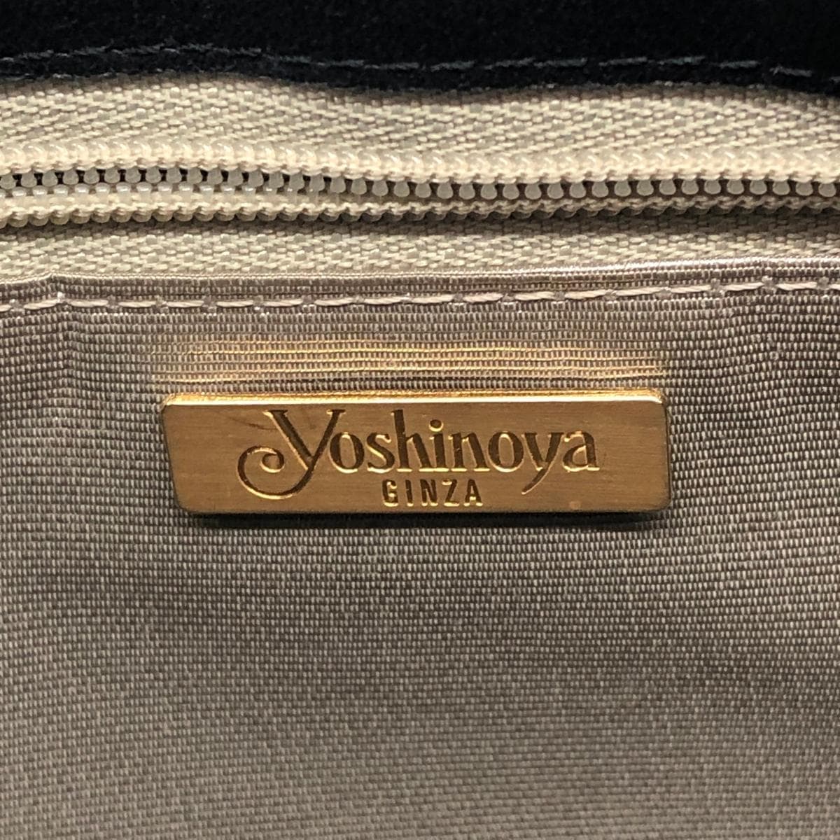 Ginza Yoshinoya One Shoulder Bag Leather Black Women's 5