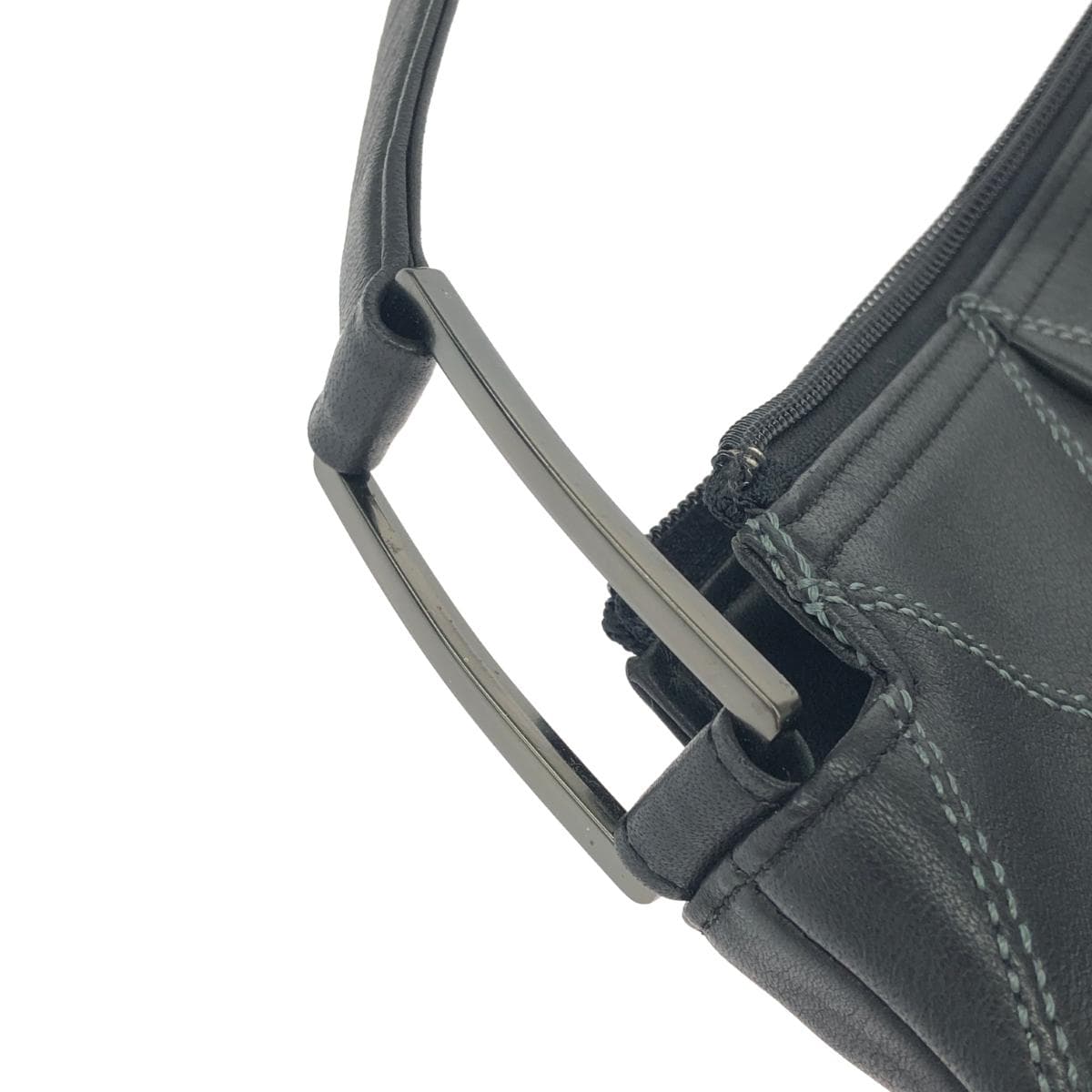 Ginza Yoshinoya One Shoulder Bag Leather Black Women's 6