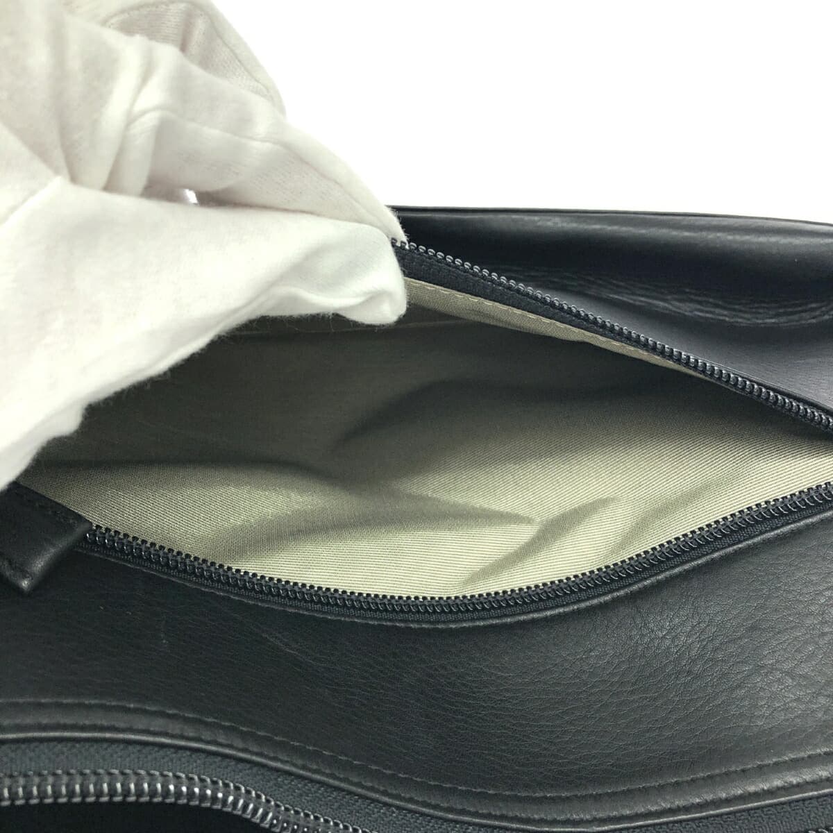 Ginza Yoshinoya One Shoulder Bag Leather Black Women's 8