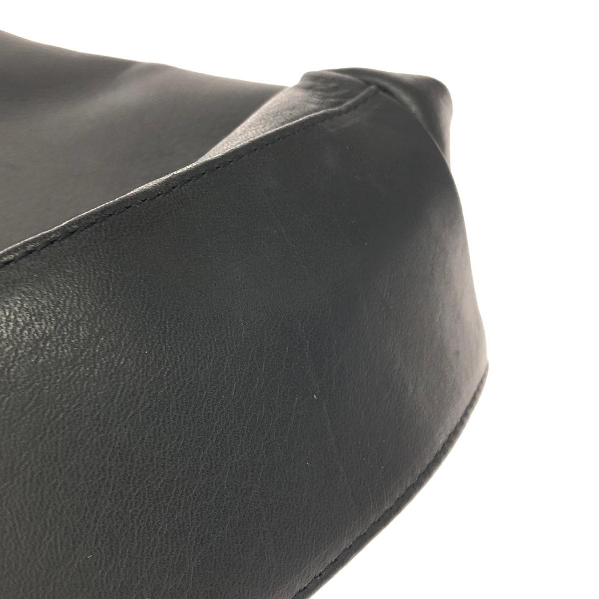 Ginza Yoshinoya One Shoulder Bag Leather Black Women's 9