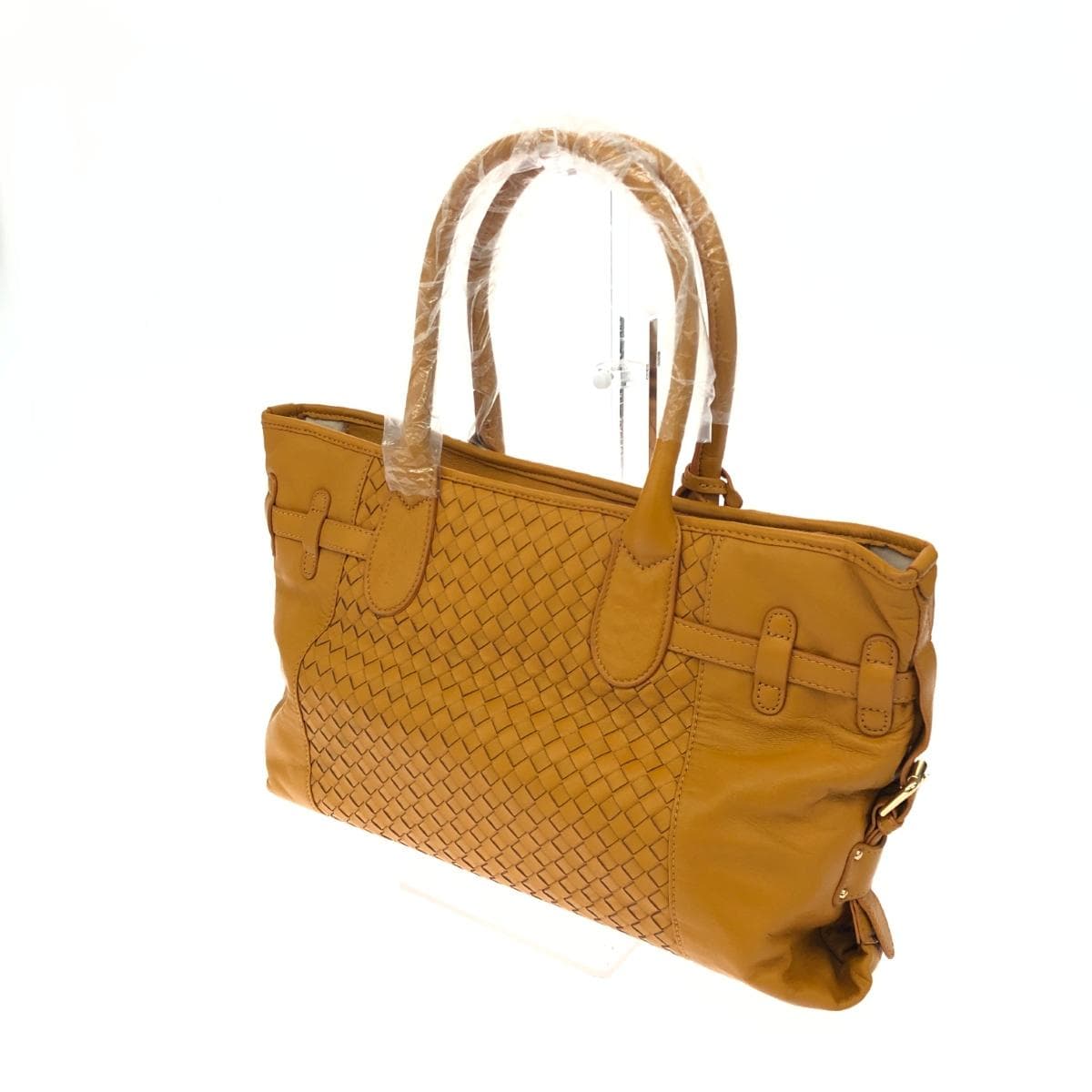 TOPKAPI Topkapi Chic of Treasure Topkapi Tote Bag Excellent condition Belt Intrecciato Leather Mustard Yellow Ladies 3