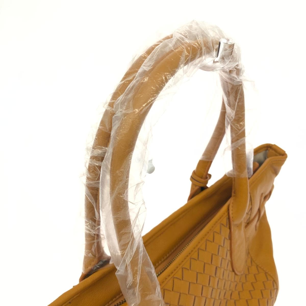 TOPKAPI Topkapi Chic of Treasure Topkapi Tote Bag Excellent condition Belt Intrecciato Leather Mustard Yellow Ladies 4