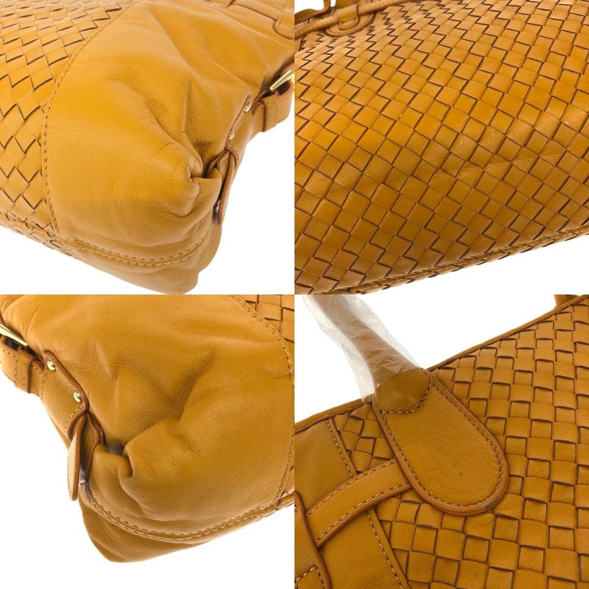 TOPKAPI Topkapi Chic of Treasure Topkapi Tote Bag Excellent condition Belt Intrecciato Leather Mustard Yellow Ladies 8