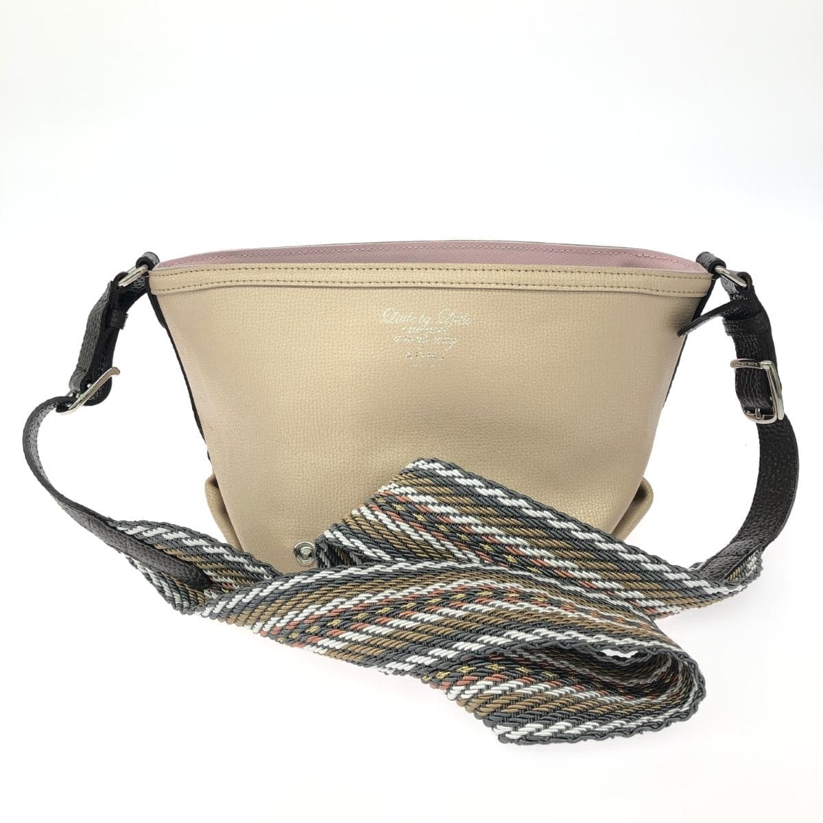 A.D.M.J (Accessoires De Mademoiselle) Accessoires De Mademoiselle Jap Shoulder Bag Leather Gold Color Women's