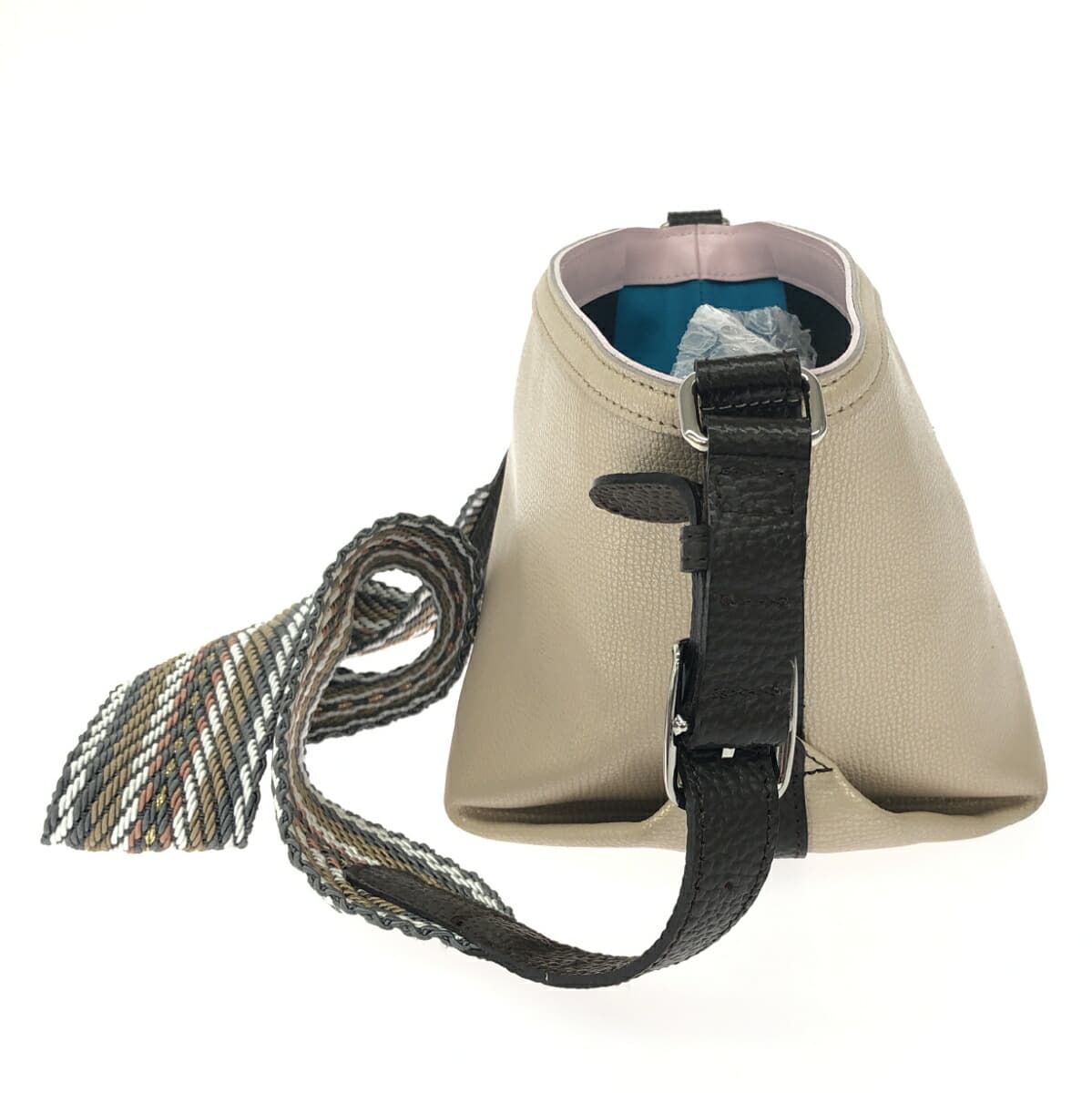 A.D.M.J (Accessoires De Mademoiselle) Accessoires De Mademoiselle Jap Shoulder Bag Leather Gold Color Women's 2