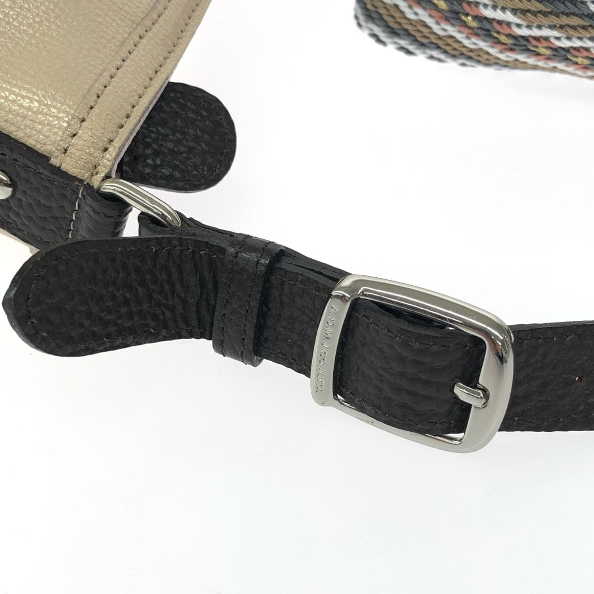 A.D.M.J (Accessoires De Mademoiselle) Accessoires De Mademoiselle Jap Shoulder Bag Leather Gold Color Women's 6