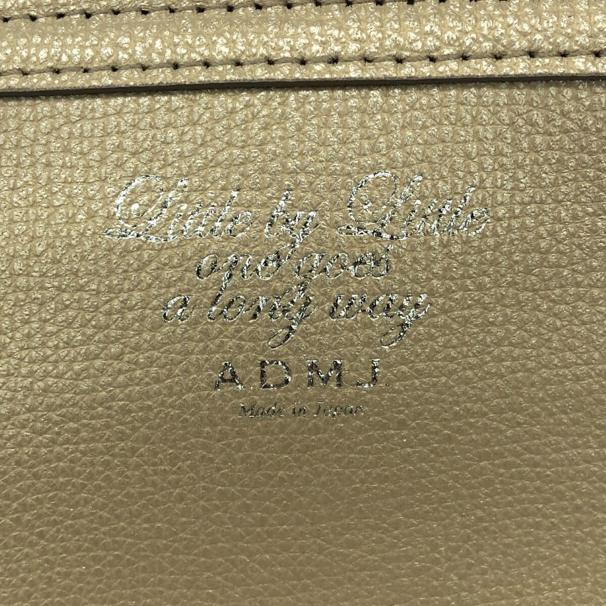 A.D.M.J (Accessoires De Mademoiselle) Accessoires De Mademoiselle Jap Shoulder Bag Leather Gold Color Women's 7