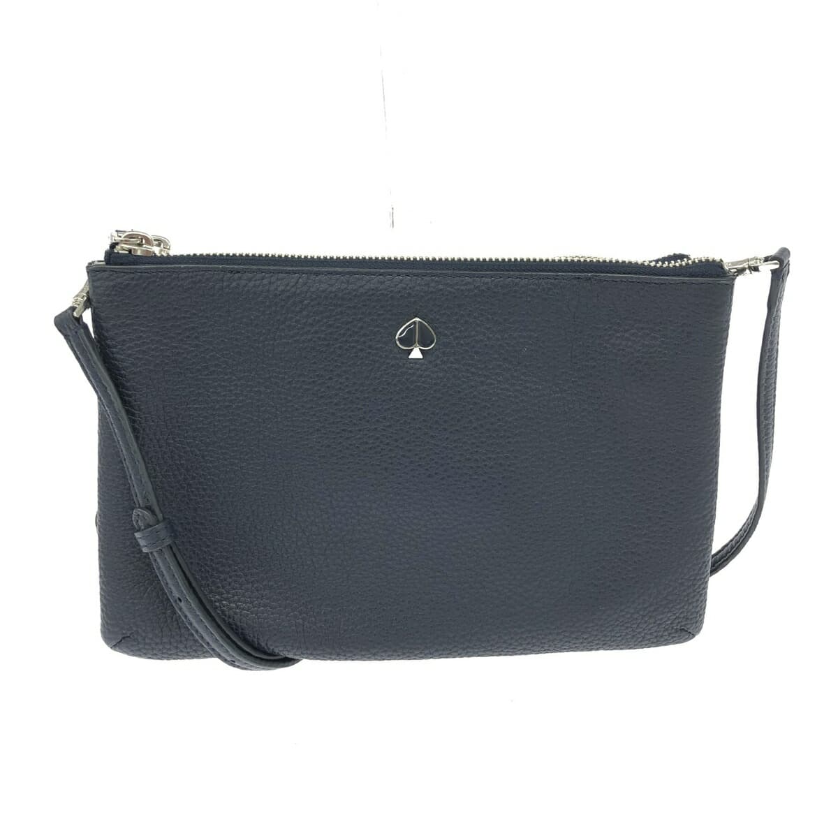 Kate Spade Shoulder Bag Leather Navy Women's