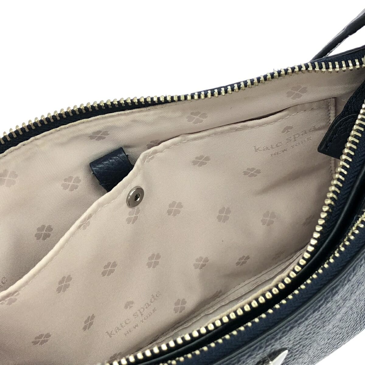 Kate Spade Shoulder Bag Leather Navy Women's 6